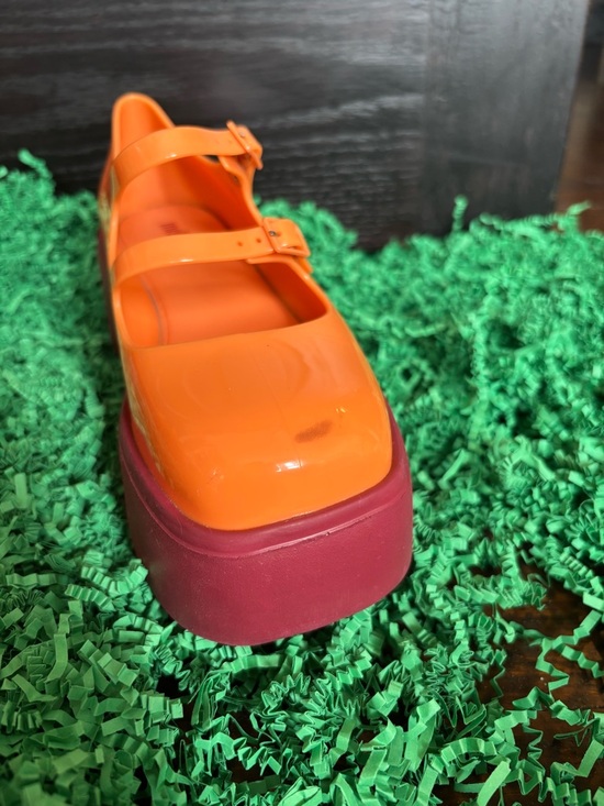 Melissa Farah Mary Jane Platform in Orange (US 5) - Picture 4 of 4